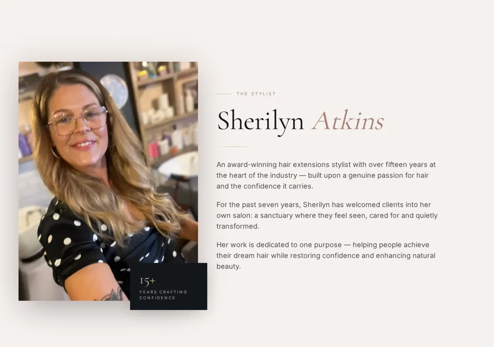 Craft Hairdressers Replica Scalp Authorised Professional landing page preview